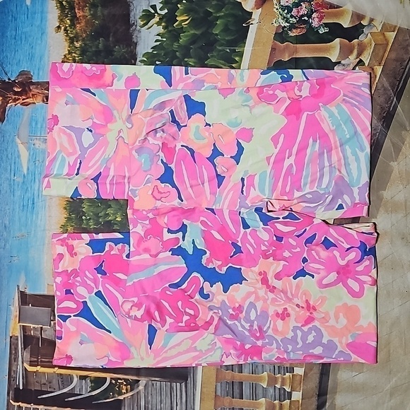 Lilly Pulitzer Pink Floral Pants Size Small‎ - Picture 4 of 4